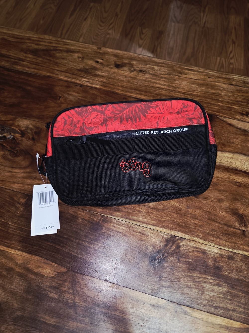 LRG Framework Waist Pack - Black Floral - One Size